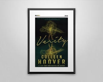 Verity Book Cover Poster | Colleen Hoover | Minimalist Book Poster | Custom Book Poster | Wall Art Print | Home Decor