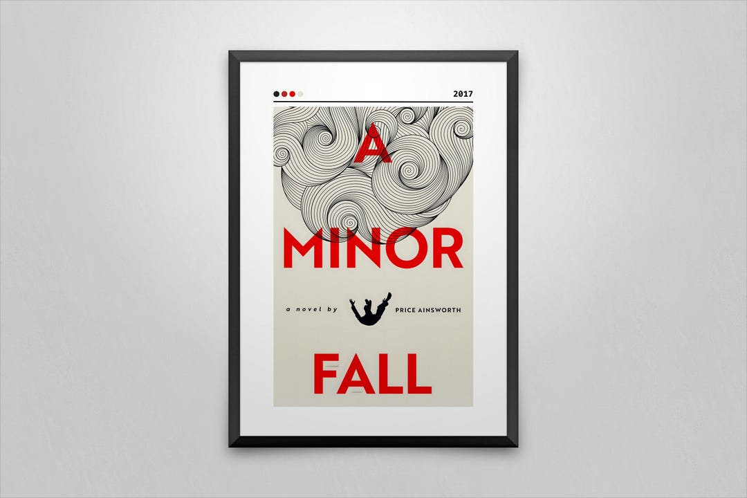 A Minor Fall Book Cover Art Print | Price Ainsworth Novel Poster - Etsy