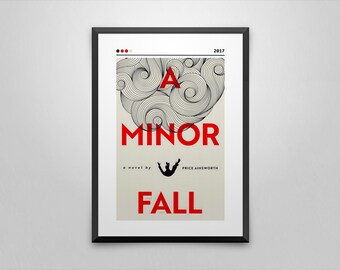 A Minor Fall Book Cover Art Print | Price Ainsworth Novel Poster