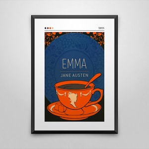Emma Book Cover Poster | Jane Austen | Minimalist Book Poster | Custom Book Poster | Wall Art Print | Home Decor