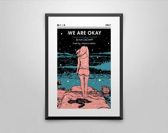 We Are Okay Book Cover Poster | Nina LaCour | Minimalist Book Poster | Custom Book Poster | Wall Art Print | Home Decor
