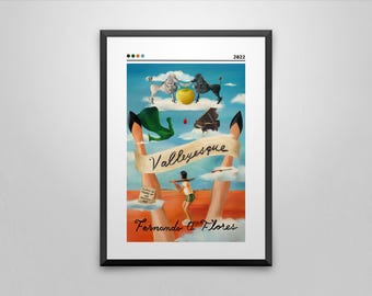 Valleyesque Book Cover Art Print: Fernando A. Flores Poster