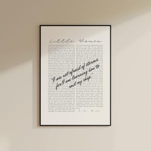 Little Women Book Quote Poster | Louisa May Alcott | Minimalist Book Poster | Book Lover Gift | Wall Art Print | Home Decor