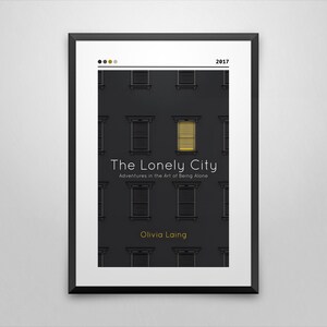The Lonely City Book Cover Art Print | Olivia Laing Poster