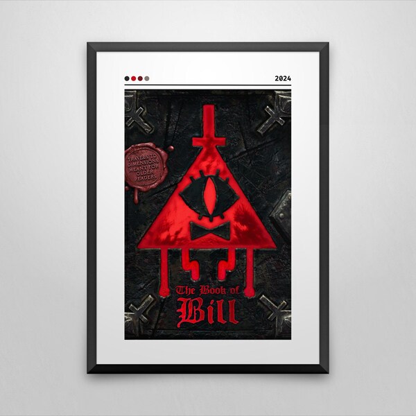 The Book of Bill Poster: Alex Hirsch Minimalist Art Print