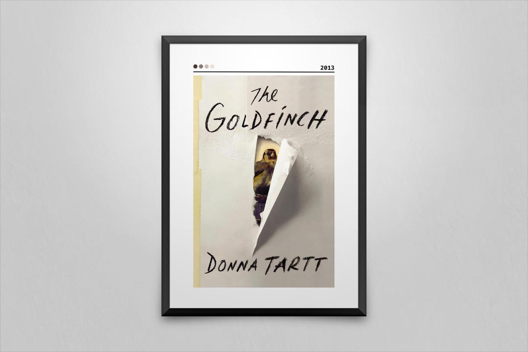 The Goldfinch Book Cover Art Print: Donna Tartt Minimalist Poster