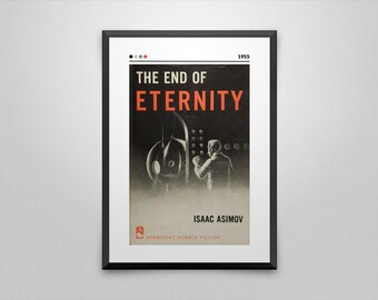 The End of Eternity Book Cover Poster | Isaac Asimov | Minimalist Book Poster | Custom Book Poster | Wall Art Print | Home Decor