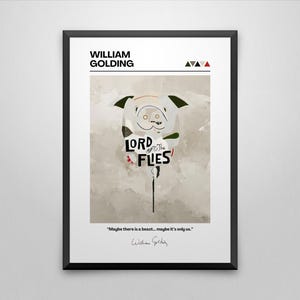Lord Of The Flies Book Cover Art Print: William Golding Poster