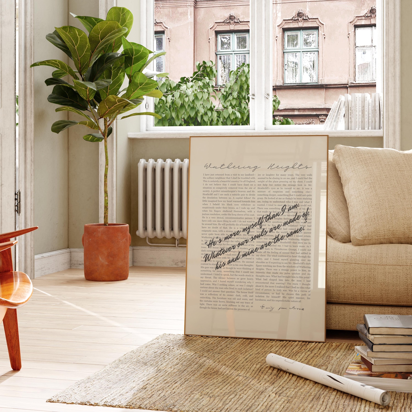 Wuthering Heights Quote Poster: Emily Brontë Book Lover Wall Art - Etsy
