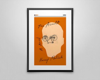The Assault Book Cover Art Print | Harry Mulisch, Minimalist Wall Decor