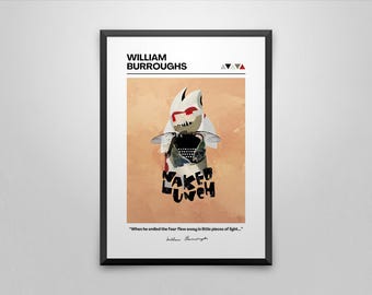 Naked Lunch Book Cover Art Print | William S. Burroughs Poster