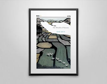 The Wealth of Nation Buch Cover Kunstdruck: Adam Smith Poster