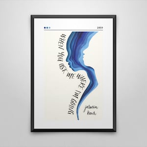 ジャスミン・カウルのブックカバーポスター：ミニマリストのウォールアートプリント