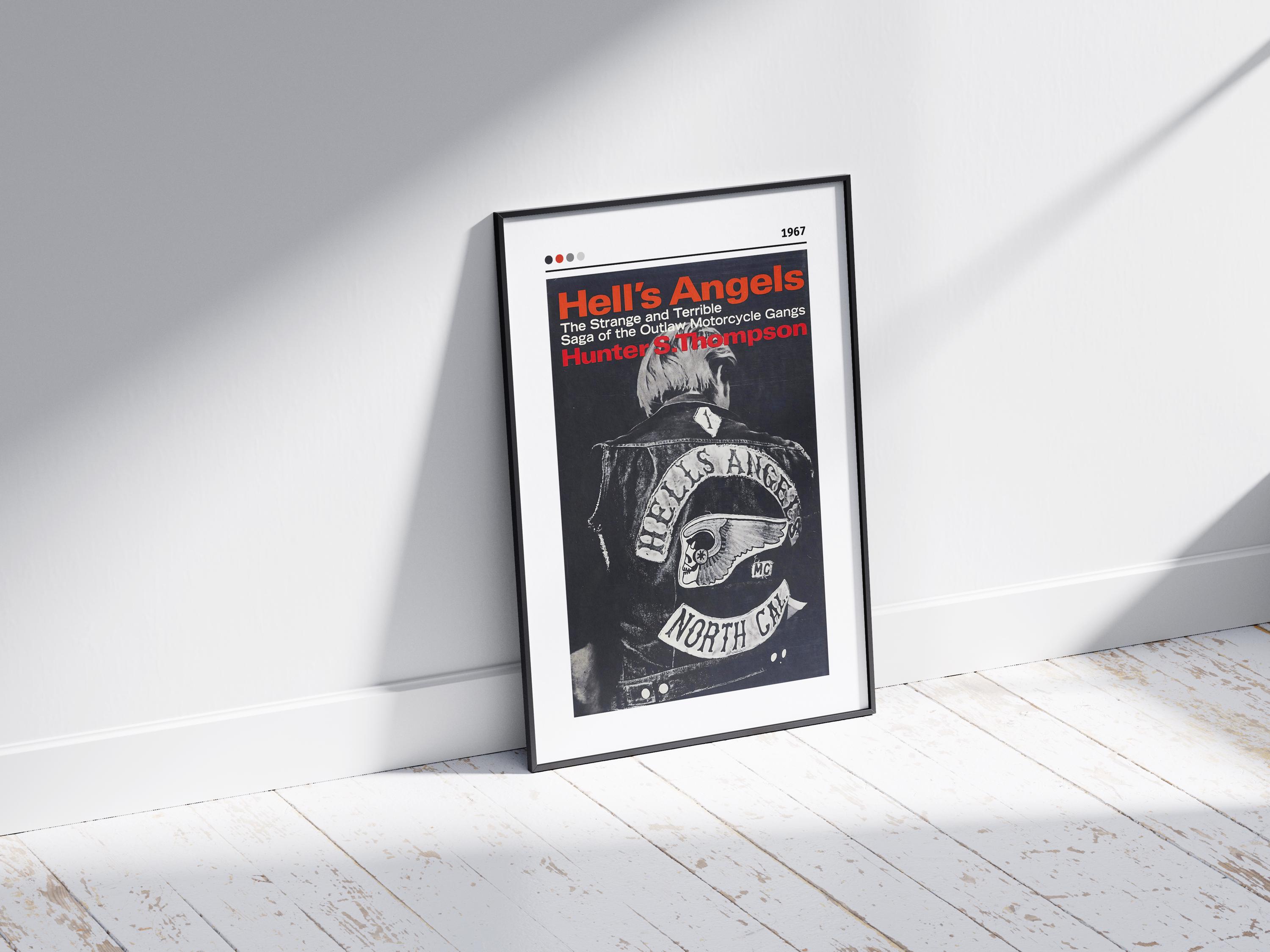 Hell's Angels Book Cover Poster: Hunter S. Thompson Art Print - Etsy