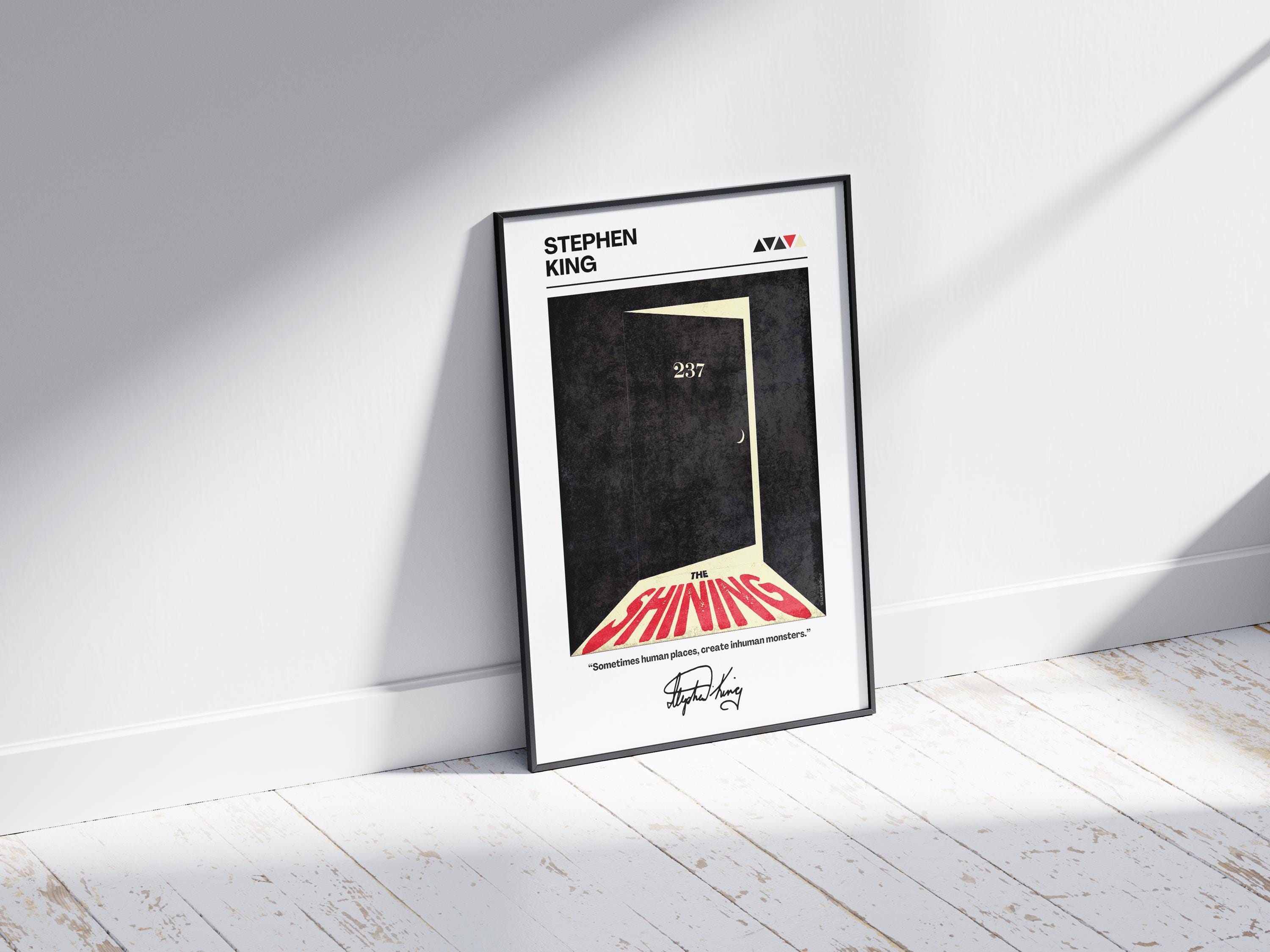 The Shining Book Cover Poster | Stephen King | Minimalist Book Poster ...