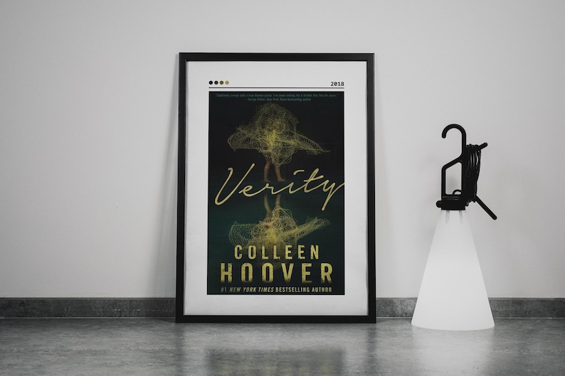 Verity Book Cover Art Print: Colleen Hoover Minimalist Poster - Etsy