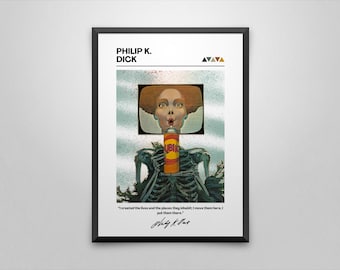 Ubik Book Cover Art Print: Philip K. Dick Minimalist Poster