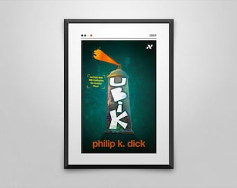 Ubik Book Cover Art Print: Philip K. Dick Minimalist Poster