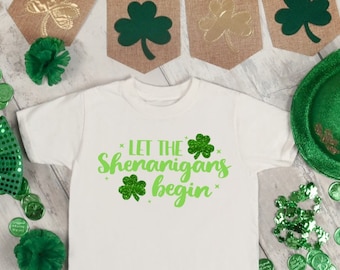 NEW Baby First St Patricks Day Let the Shenanigans Begin 12 Month Shamrock Irish
