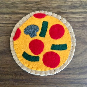 Coasters Felt Pizza, set of 4 for Drinks Cocktails image 7