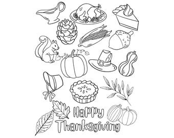 Thanksgiving coloring page, Kids coloring activity, kids thanksgiving dinner activity, Thanksgiving dinner activity