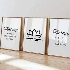 Massage Therapy Wall Art: Spa Decor Printable (Digital Download)