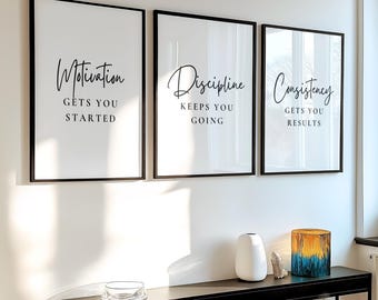 Funny Office Hope Posters Set Of 4 - Motivational Quote Wall Art Prints, Unframed 8x10 Inches