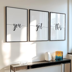 You Got This Motivational Print: Home Office Wall Art (Digital Download)