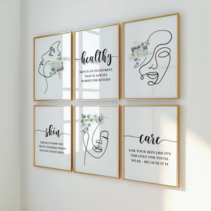 Skincare Wall Art Print, Esthetician | Dermatology Decor, Medical Spa Decor (Digital Download)