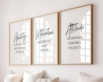 Motivational Wall Art | Inspirational Office Poster Print | Study Room Decor | Classroom Motivation (Digital Download)