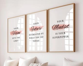 Inspirational Quotes | Dorm Wall Art | Home Office Decor | Motivational Prints (Digital Download)