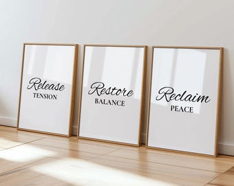Massage Therapy Wall Art: Wellness Spa Decor (Digital Download)