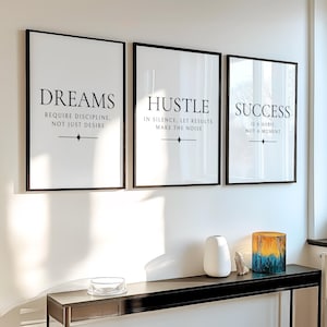 Success Wall Art, Success Quotes, Home Office Wall Art Printable, Office Wall Decor, Motivational Quotes, Motivational Office Decor