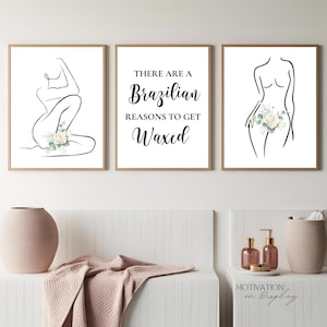 There Are A Brazilian Reasons To Get Waxed, Waxing Print, Waxing Posters, Wax Suite Decor, Wax Poster, Waxing Wall Art Printable, Wax Decor
