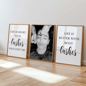 Lashes Wall Art Printable, Lash Wall Art, Lash Print, Lash Room Decor, Lash Studio Wall Art, Makeup Wall Art Print, Lashes Decor