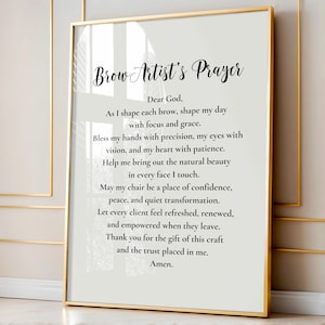 眉アーティストの祈りのアート：眉スタジオの装飾（デジタルダウンロード）