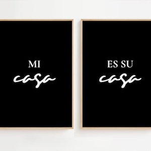 Mi Casa Es Su Casa Printable Wall Art: Spanish Home Decor (Digital Download)