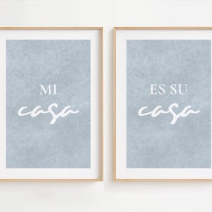 Mi Casa Su Casa Wall Art Printable, Home Decor, Guest Bedroom Sign, Guest Room Decor, Airbnb Wall Art Quote, Guest House Sign, Spanish Quote
