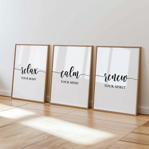 Massage Therapy Wall Art: Spa Decor Printable, Wellness Room Decor (Digital Download)