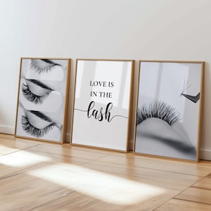 Lash Studio Wall Art, Lashes Wall Art Printable, Lash Extensions Wall Art, Lash Print, Lash Room Decor, Makeup Wall Art Print, Lashes Decor