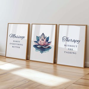 Massage Therapy Wall Art: Spa Decor Printable (Digital Download)