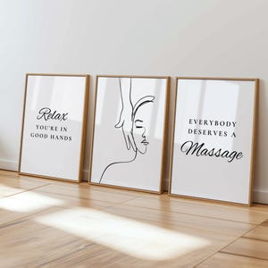 Massage Therapy Wall Art: Spa Decor Printable (Digital Download)