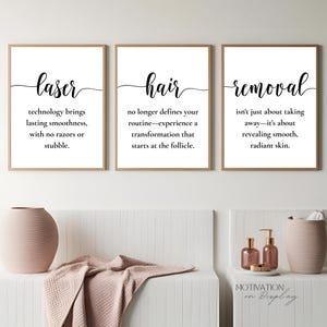 Laser Hair Removal Clinic Art: Spa Salon Decor (Digital Download)