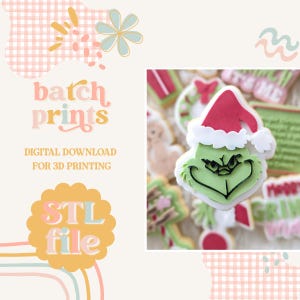 Traditional Grumpy Face - Cookie stamp and cutter STL file