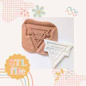 Monster Truck Logo - Cookie stamp and cutter STL file