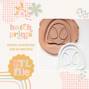 Girl Spider face - Cookie stamp and cutter STL file