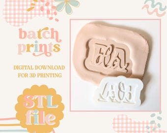 Double Da - Cookie stamp STL file