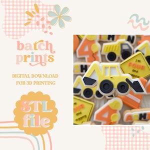 Construction Digger - Cookie stamp and cutter STL file