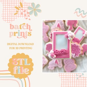 Pink Doll Box - Cookie stamp and cutter STL file