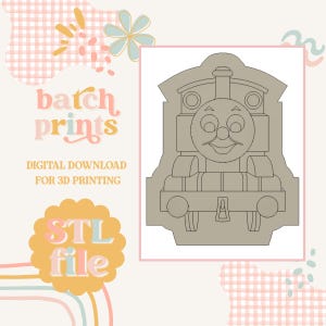 Train Engine - Cookie stamp and cutter STL file